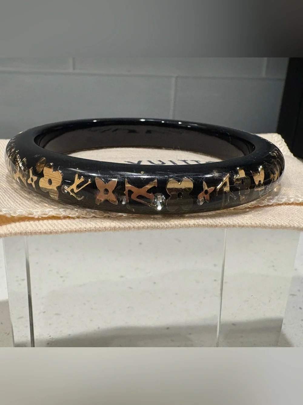 Authentic LV Black Inclusion Bracelet